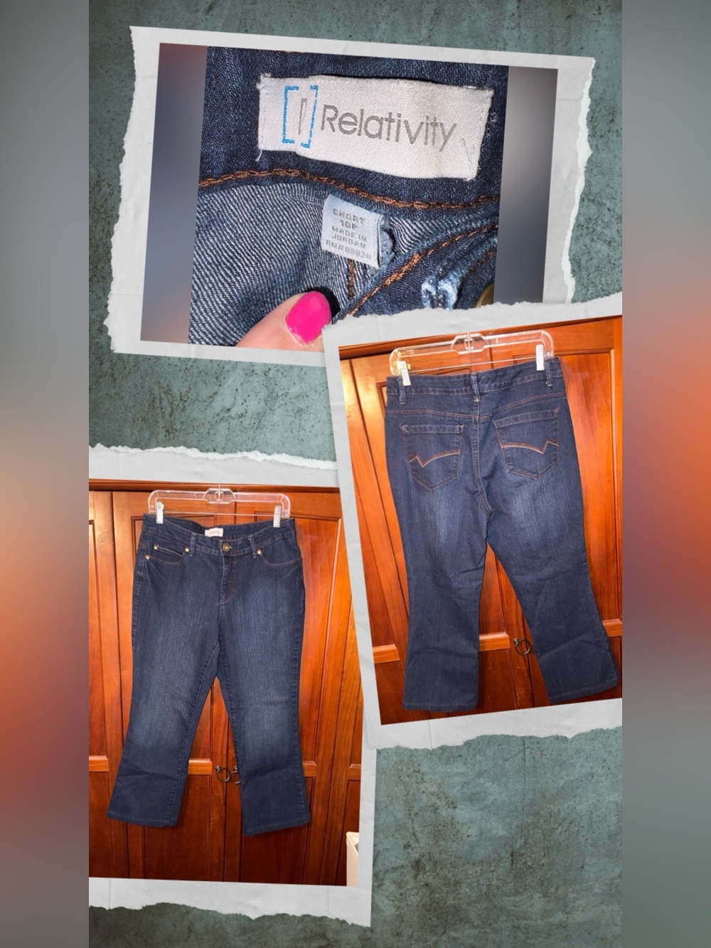 Relativity Dark Blue Capri 23 inseam #1672